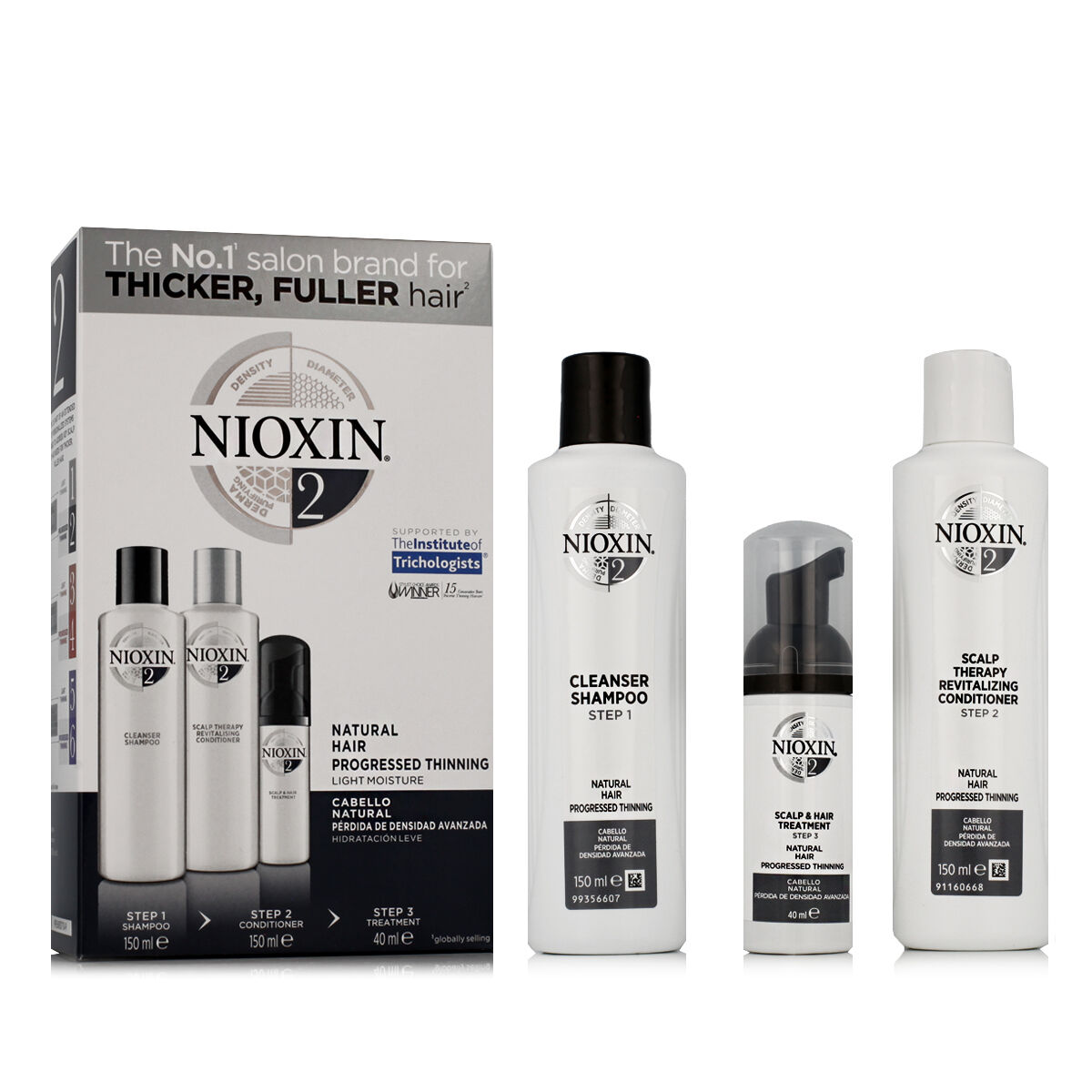 Set per Capelli Nioxin System 2 3 Pezzi